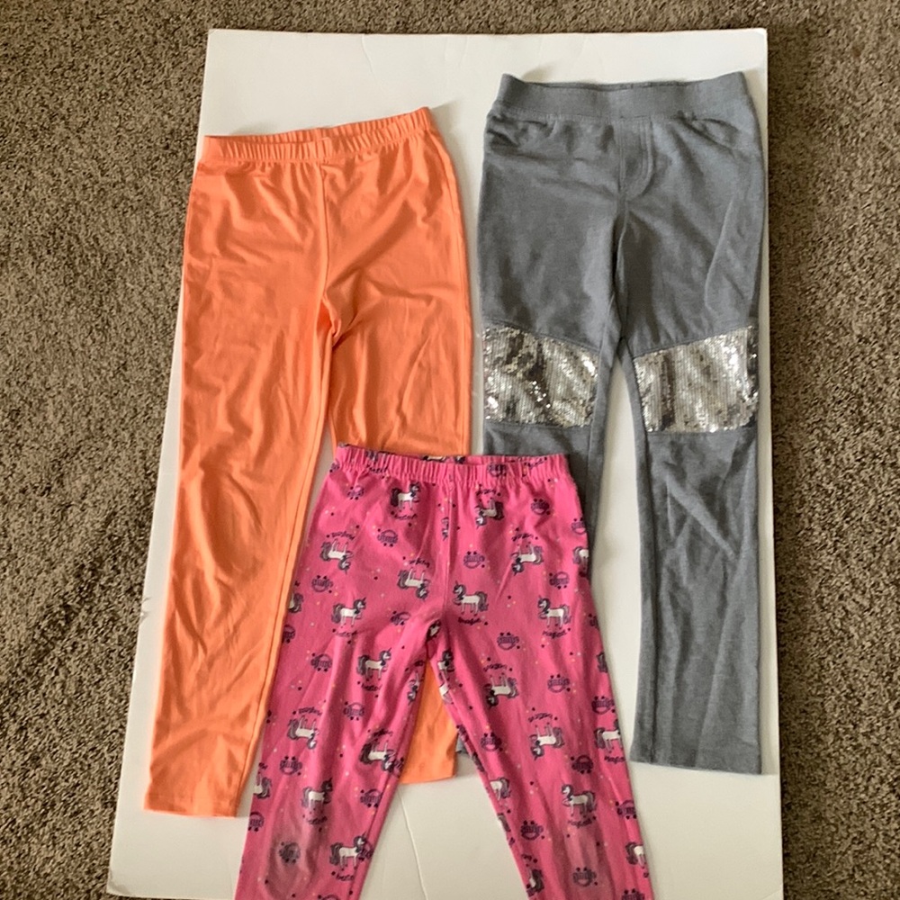 Leggings three pairs size 8